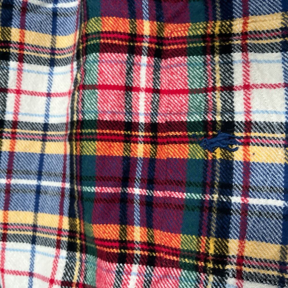 Ralph Lauren Shirt Mens 3XB Plaid Soft Flannel Button Down Pocket Pony Logo - Picture 8 of 10
